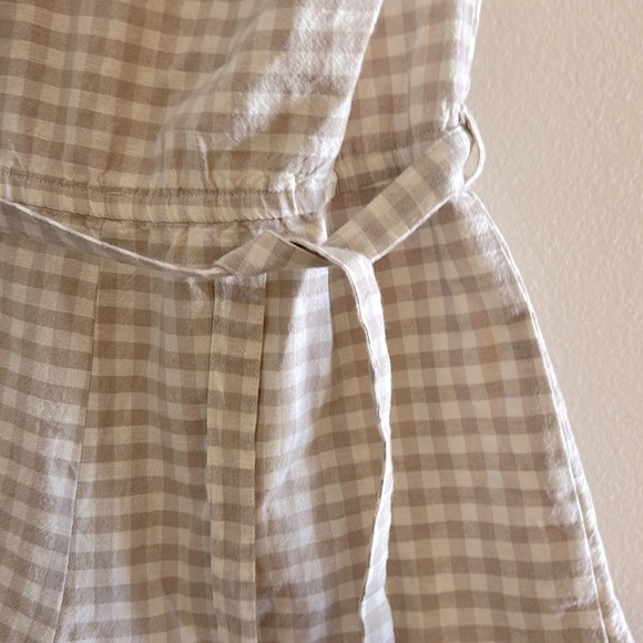 Topshop Gingham Off-the-Shoulder Romper Size 8 - Picture 3 of 8